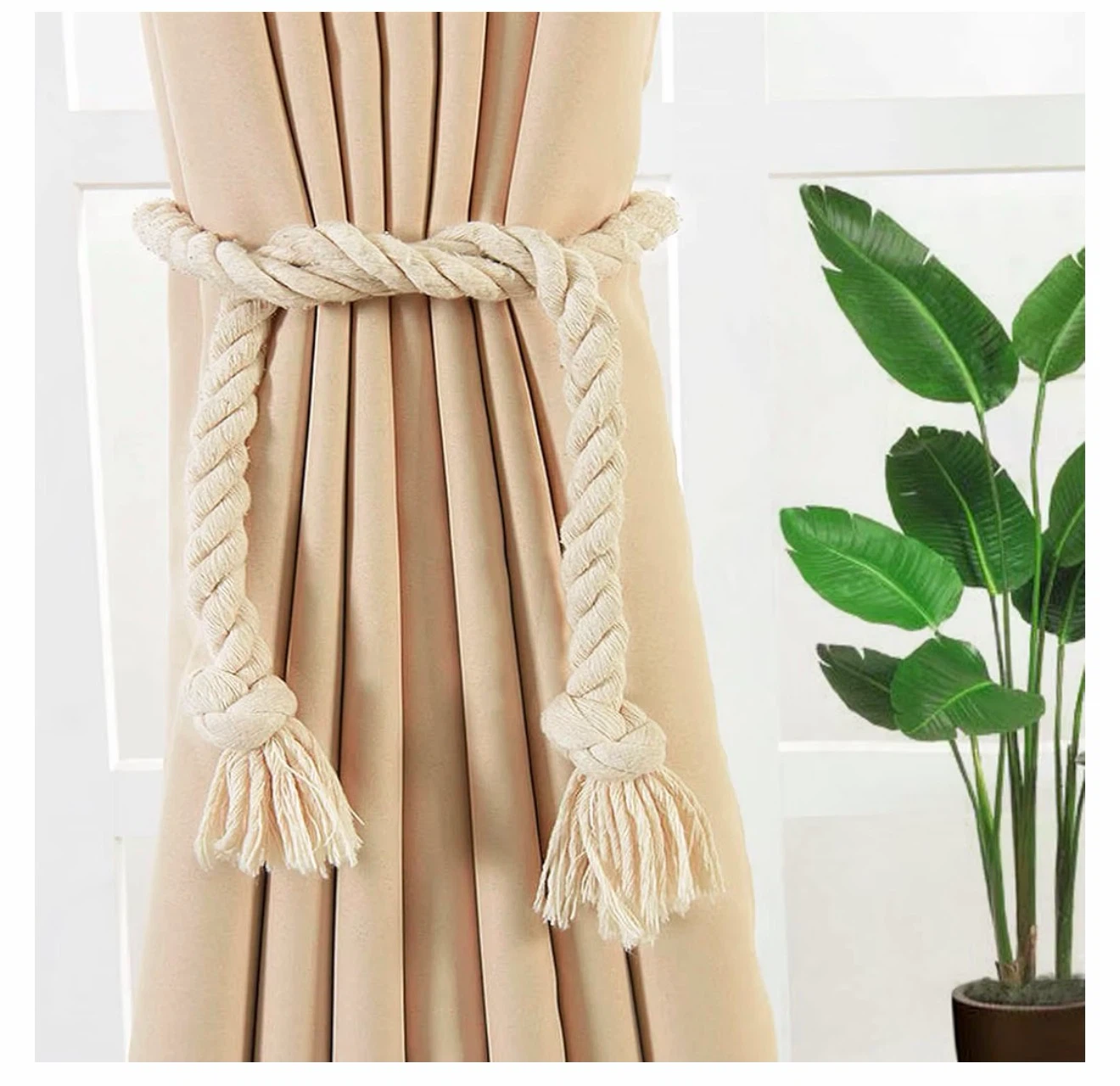 Thick Cotton Rope Curtain Tie-Back - photo 5