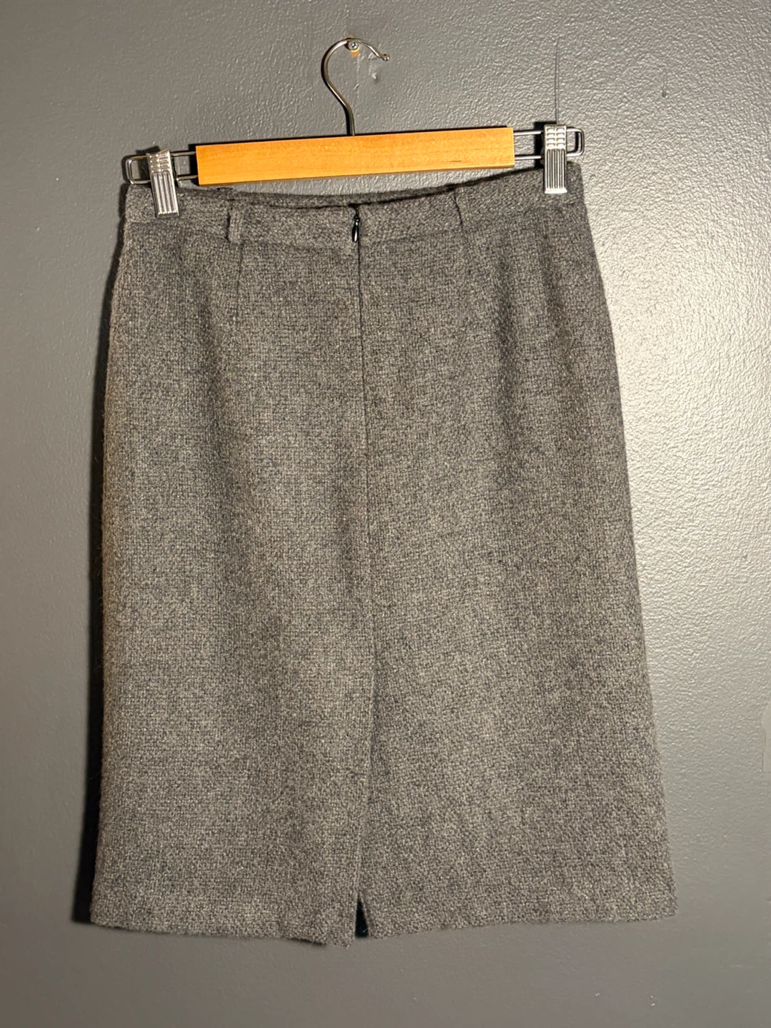 ilen Grey Wool Blend Skirt - photo 2