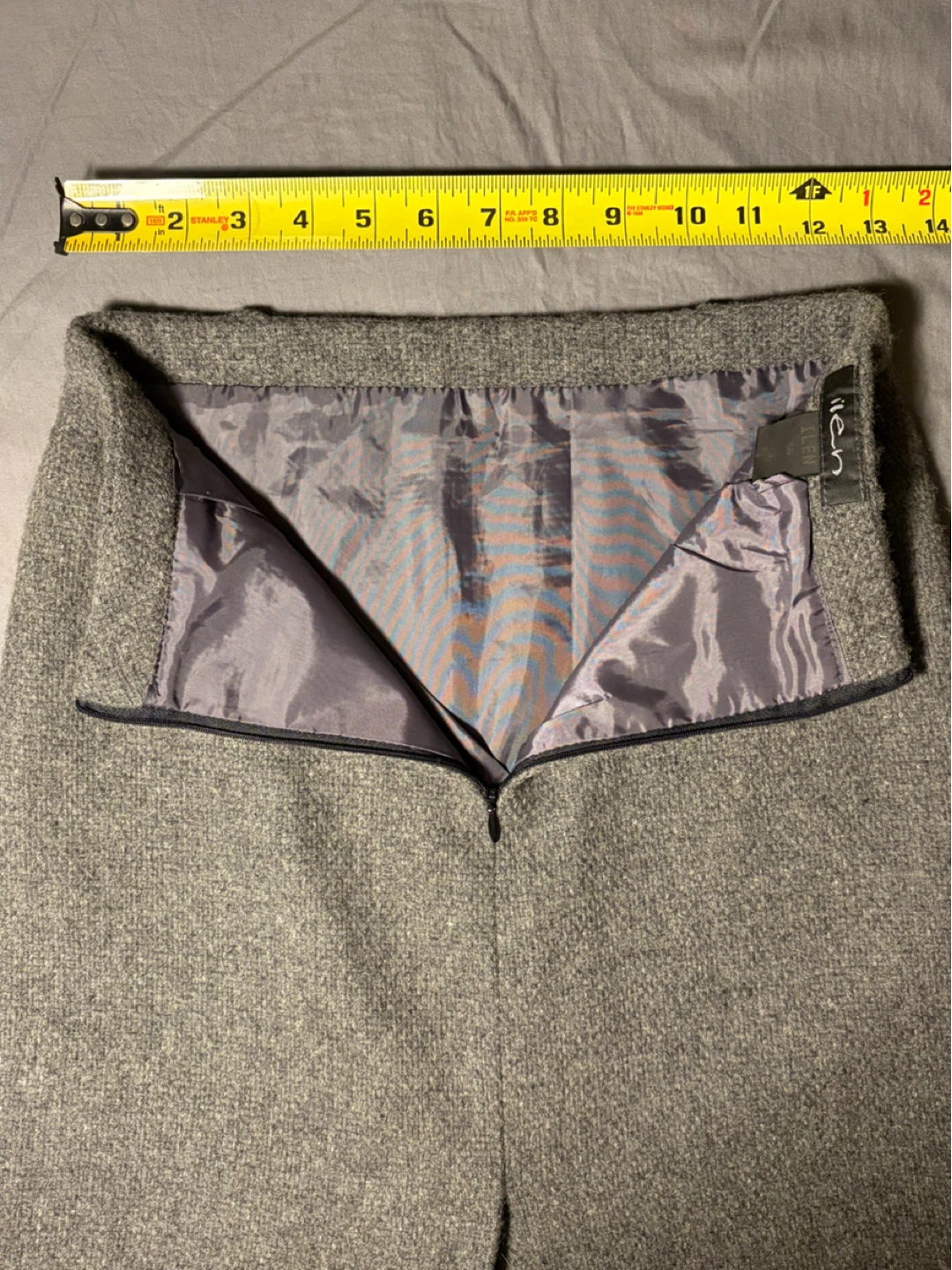 ilen Grey Wool Blend Skirt - photo 3