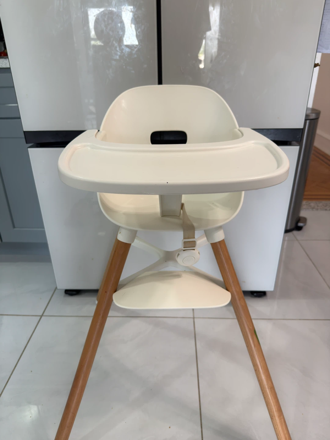 Lalo High Chair with Wooden Legs