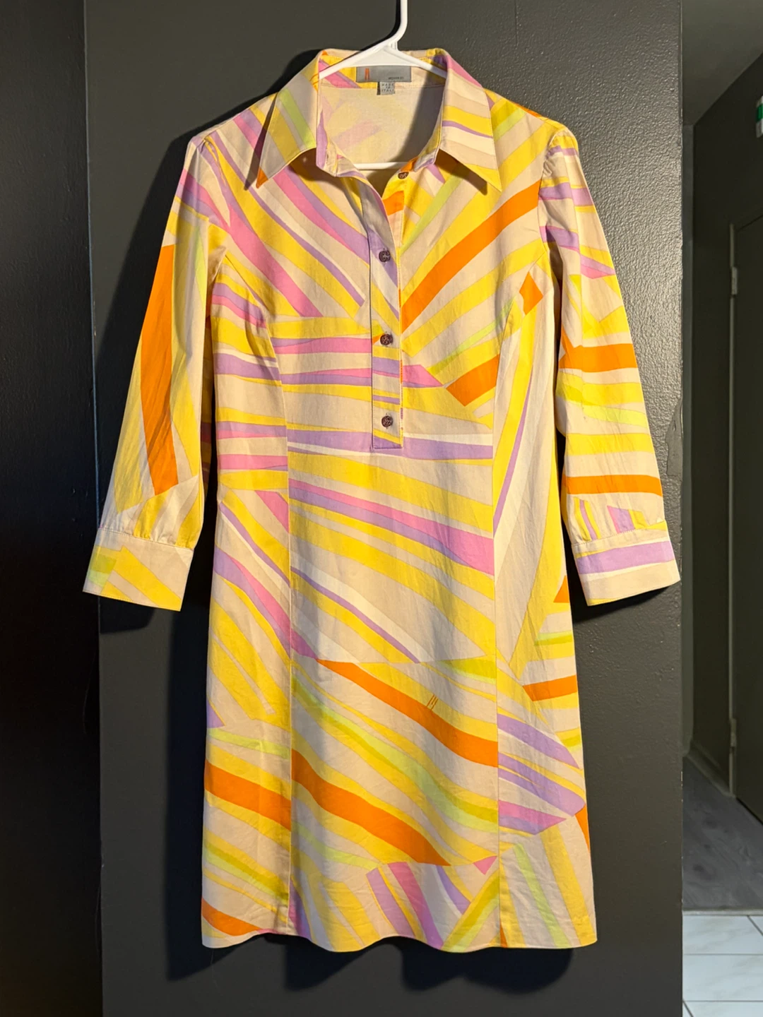 Missoni Italy Vintage Shirt Dress w Silk Sash - photo 3