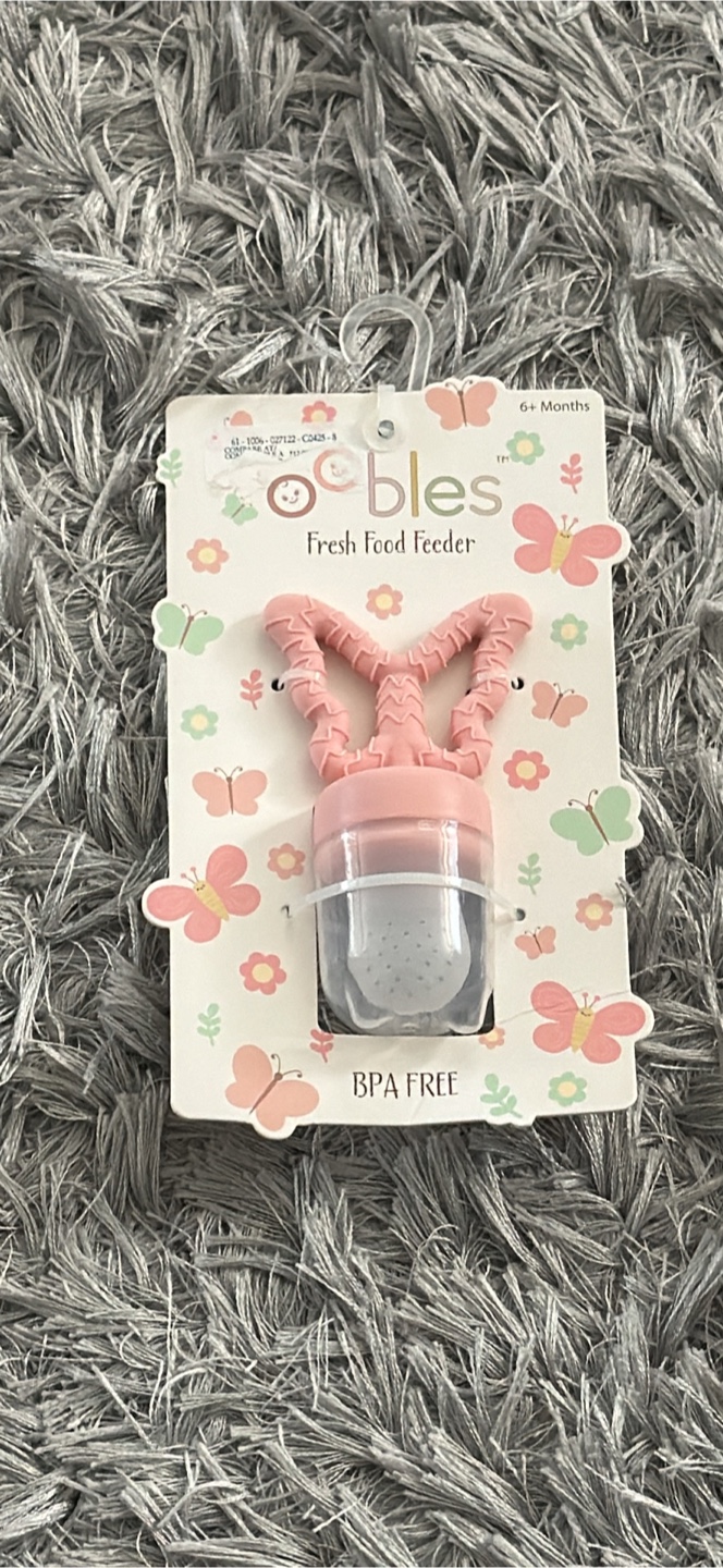 Oogbles Fresh Food Feeder- pink, and changing mat