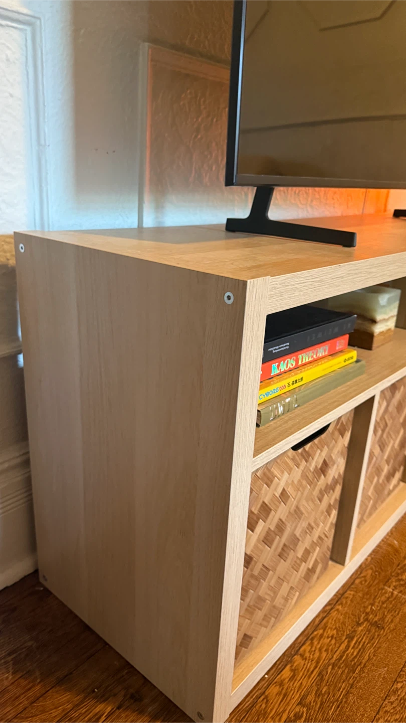 IKEA KALLAX TV Bench - White Stained Oak Effect - photo 3