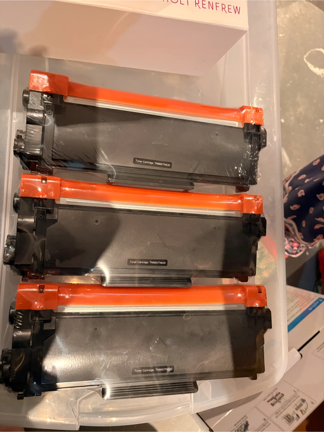 3x Toner Cartridge TN660/TN630