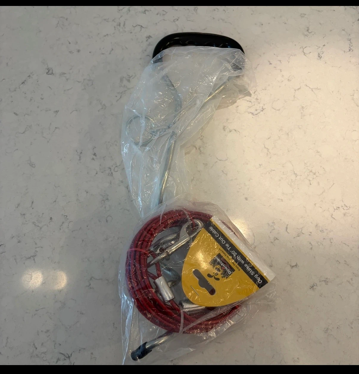 Dog Stake + 20’ Tie Out Cable — Brand New, Sealed (Amazon $30) - photo 3