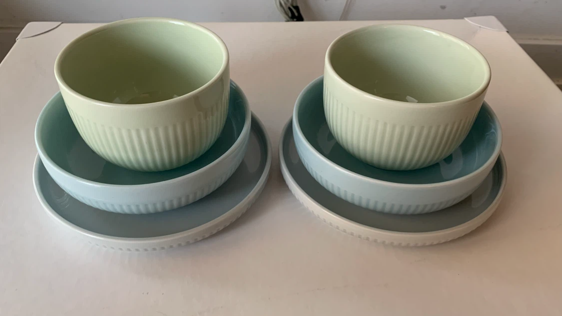 IKEA MORGONTE 3-Piece Plate & Bowl Set - photo 2