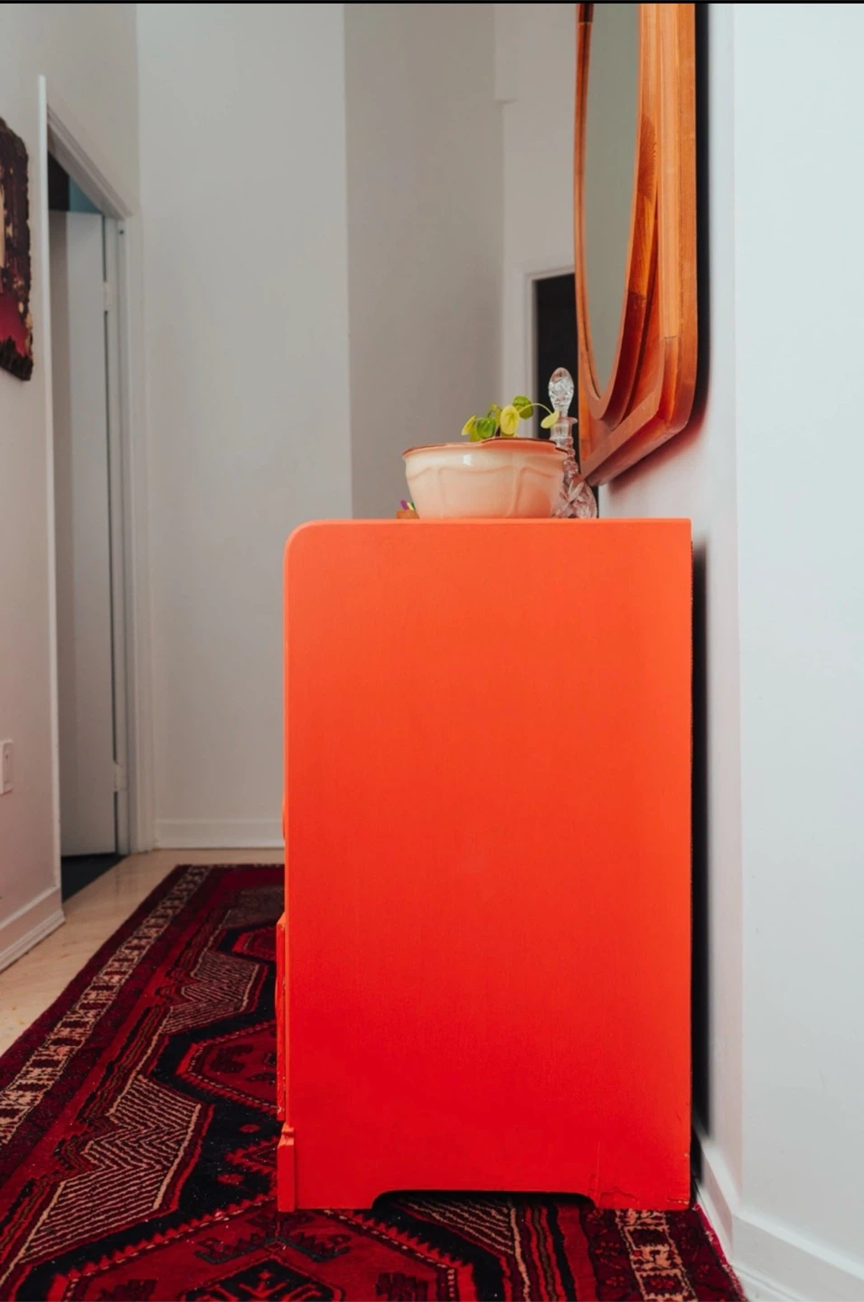 Orange 3-Drawer Dresser - photo 4
