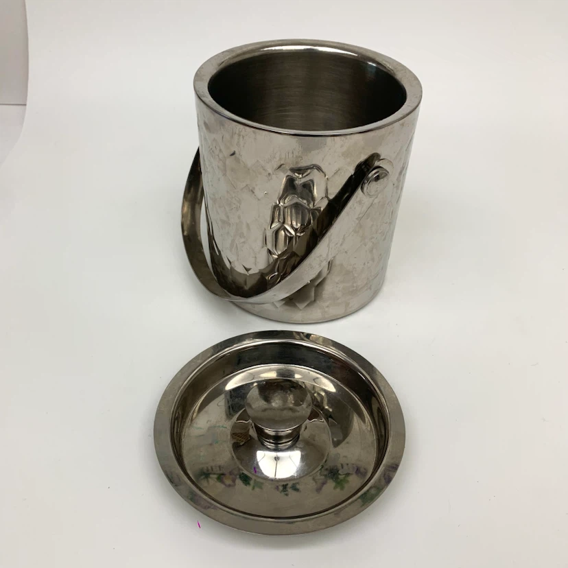 Stainless Steel Ice Bucket with Lid Bar Entertaining Serving Tub