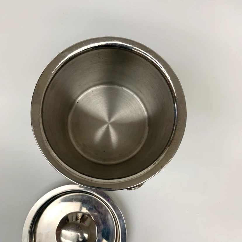 Stainless Steel Ice Bucket with Lid Bar Entertaining Serving Tub - photo 2