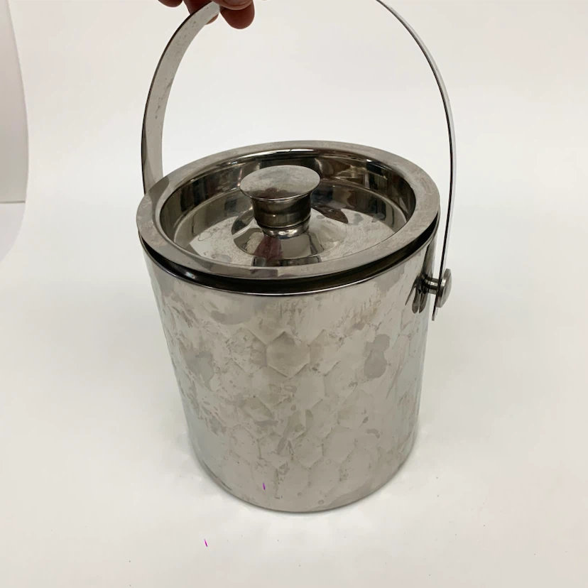 Stainless Steel Ice Bucket with Lid Bar Entertaining Serving Tub - photo 4