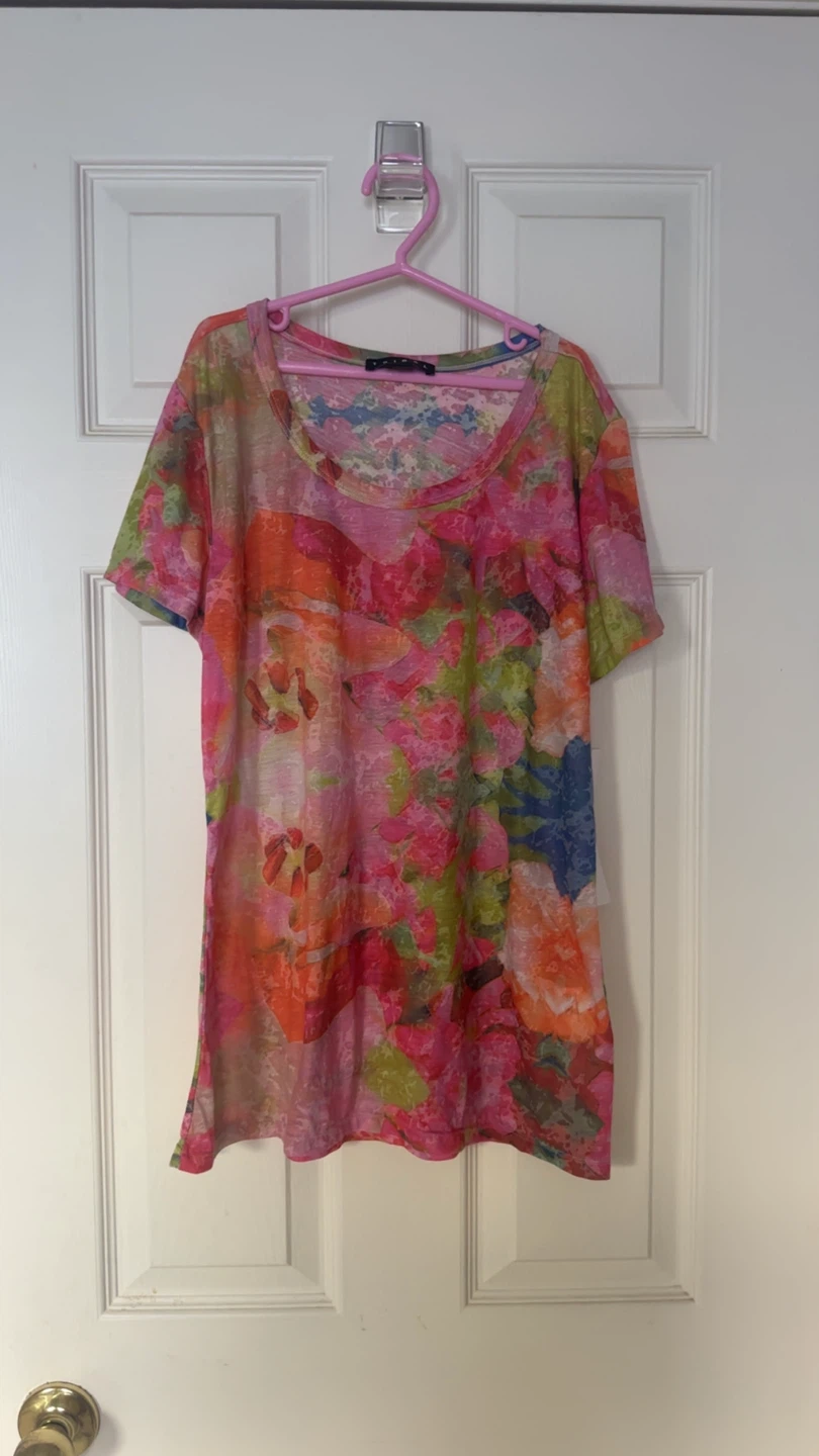 Tribal Floral Print T-Shirt