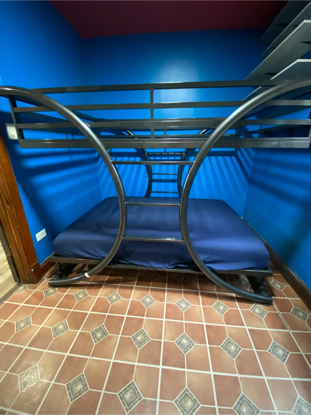 Metal Bunk Bed Frame with Mattress