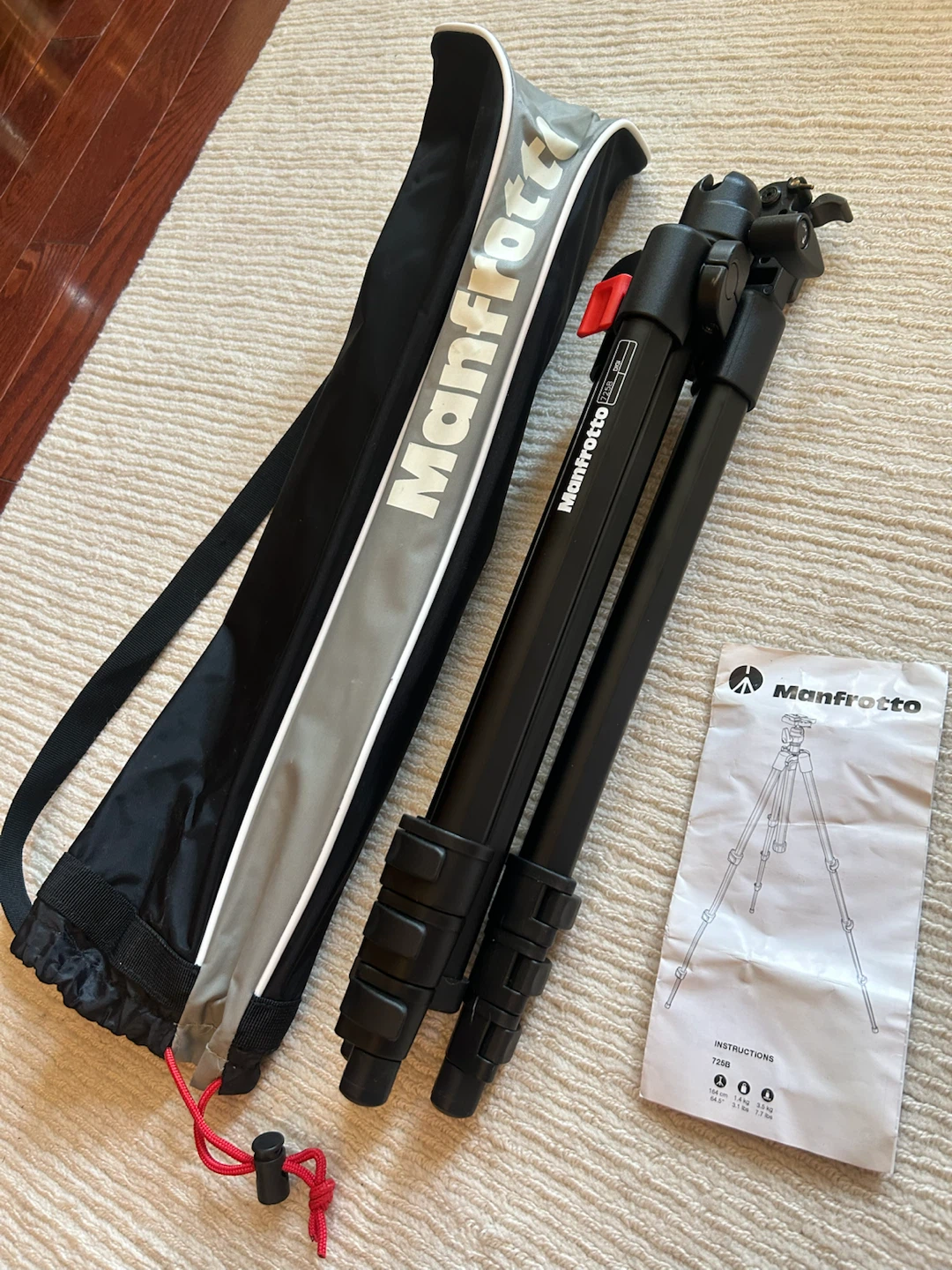Manfrotto 725B Digi Black Tripod with Ballhead