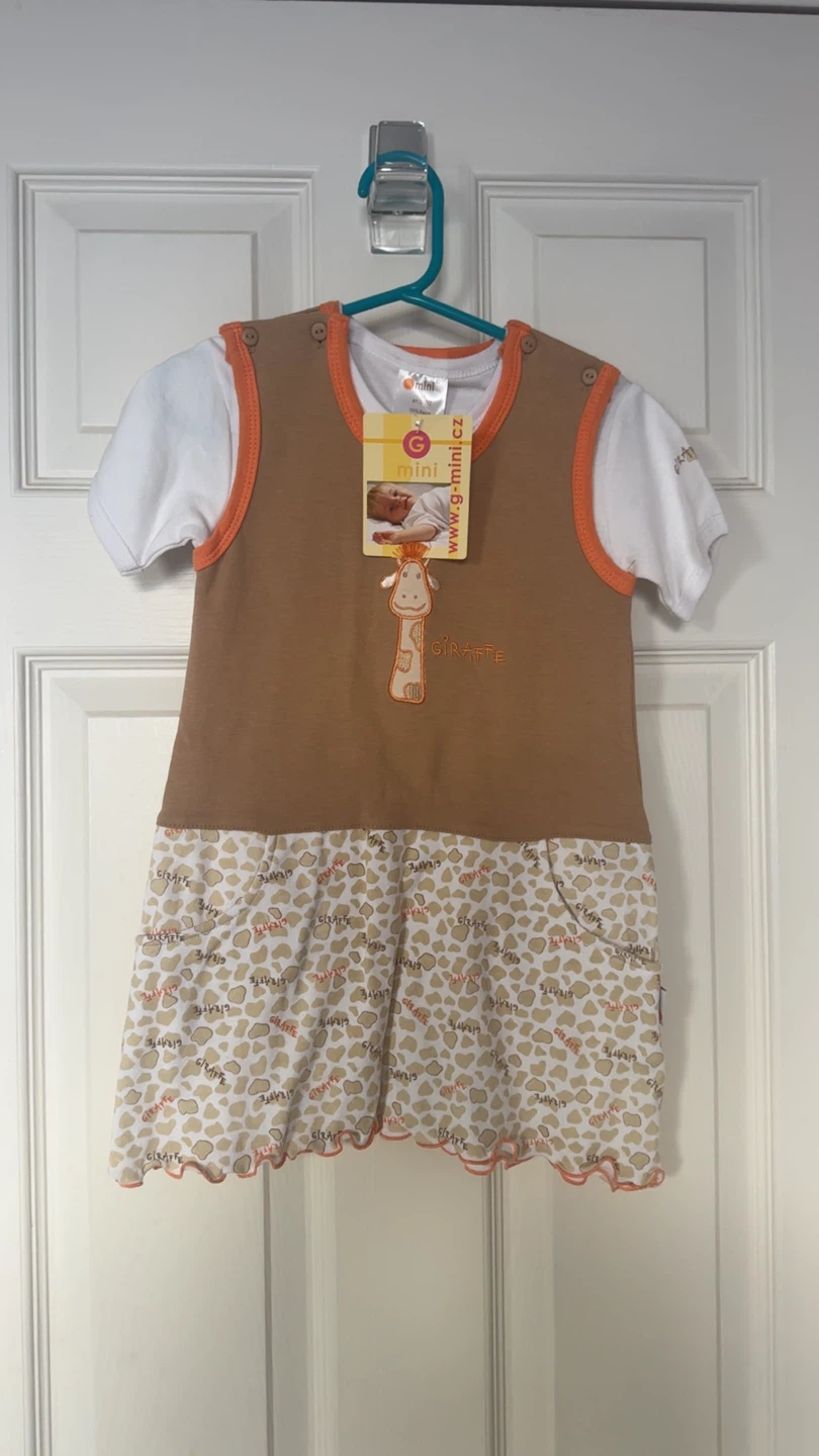 G-Mini Baby Giraffe Dress and Onesie Set