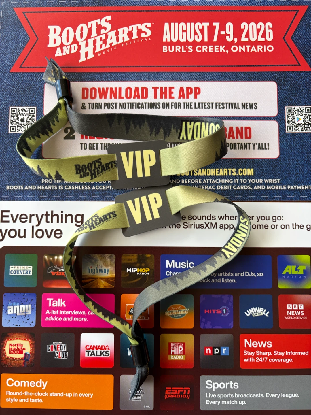 VIP BOOTS AND HEARTS WRISTBANDS AUG 9