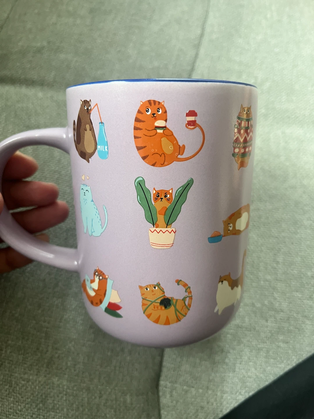 Purple Cat Mug