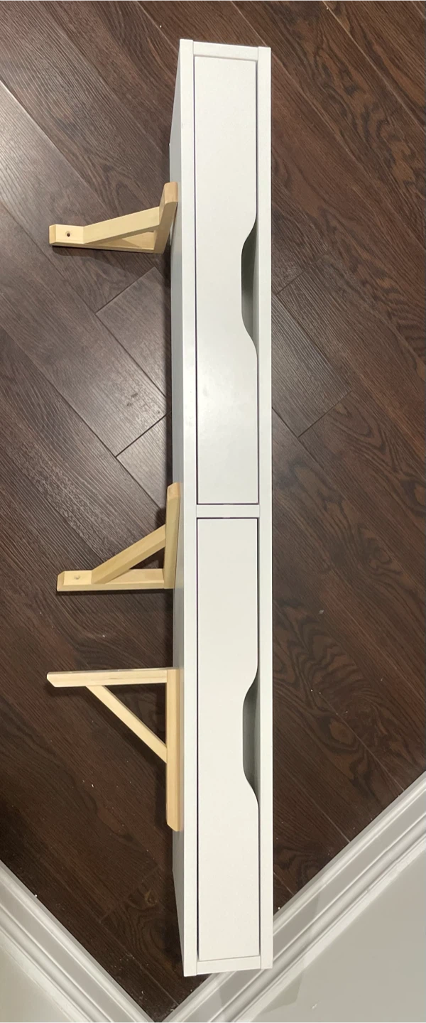 IKEA EKBY ALEX Wall Shelf with Drawers + 3 SANDSHULT Brackets - photo 2
