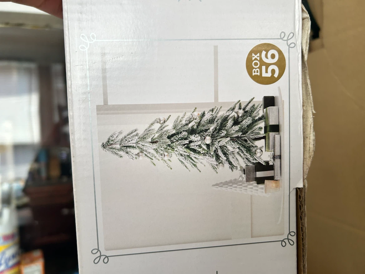 WonderShop Flocked Alpine Unlit Tree