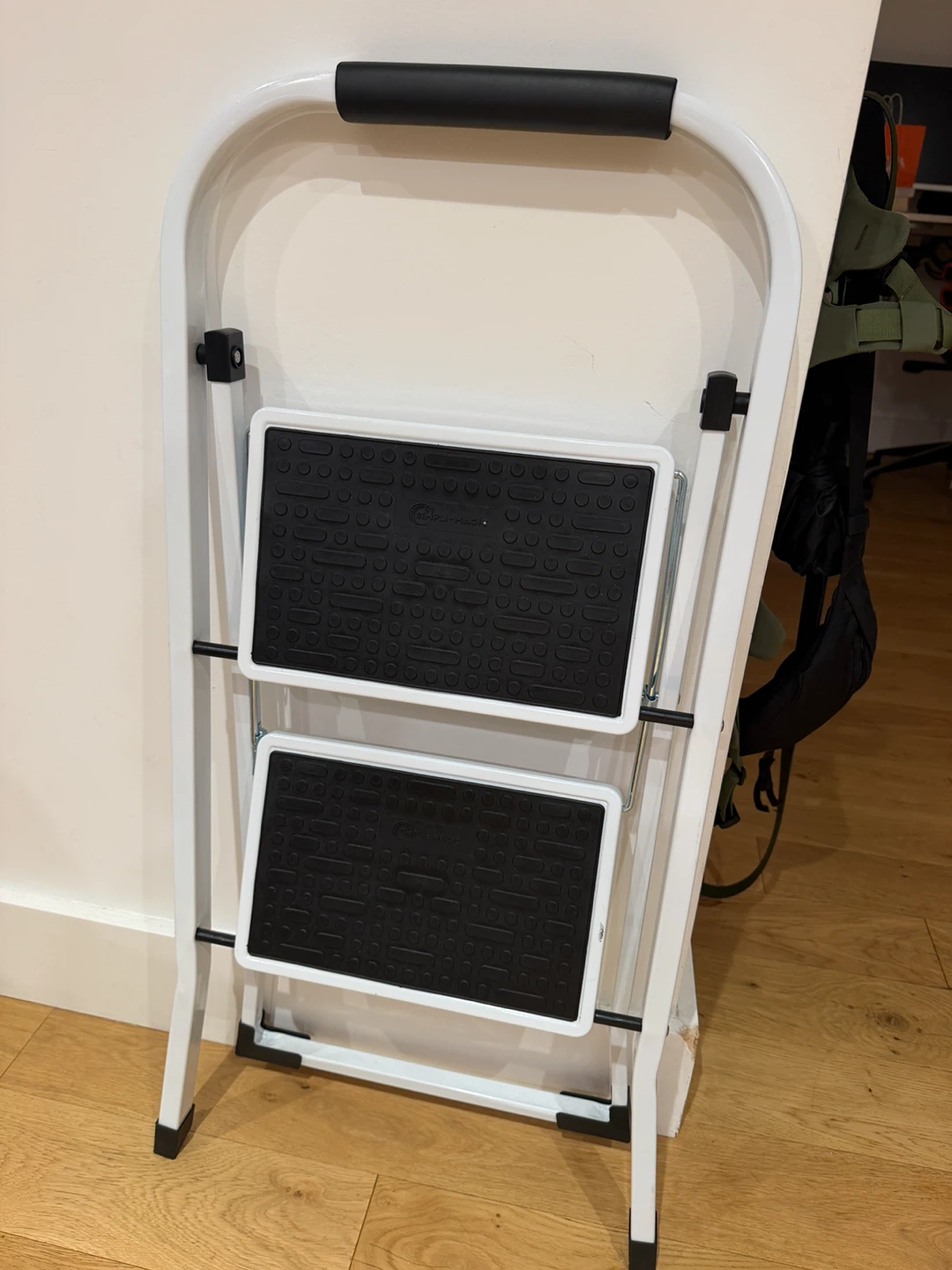 White 2-Step Folding Ladder - photo 2