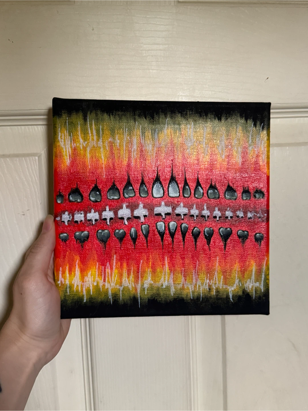 Teeths 2022- 8" x 8" Acrylic on Canvas
