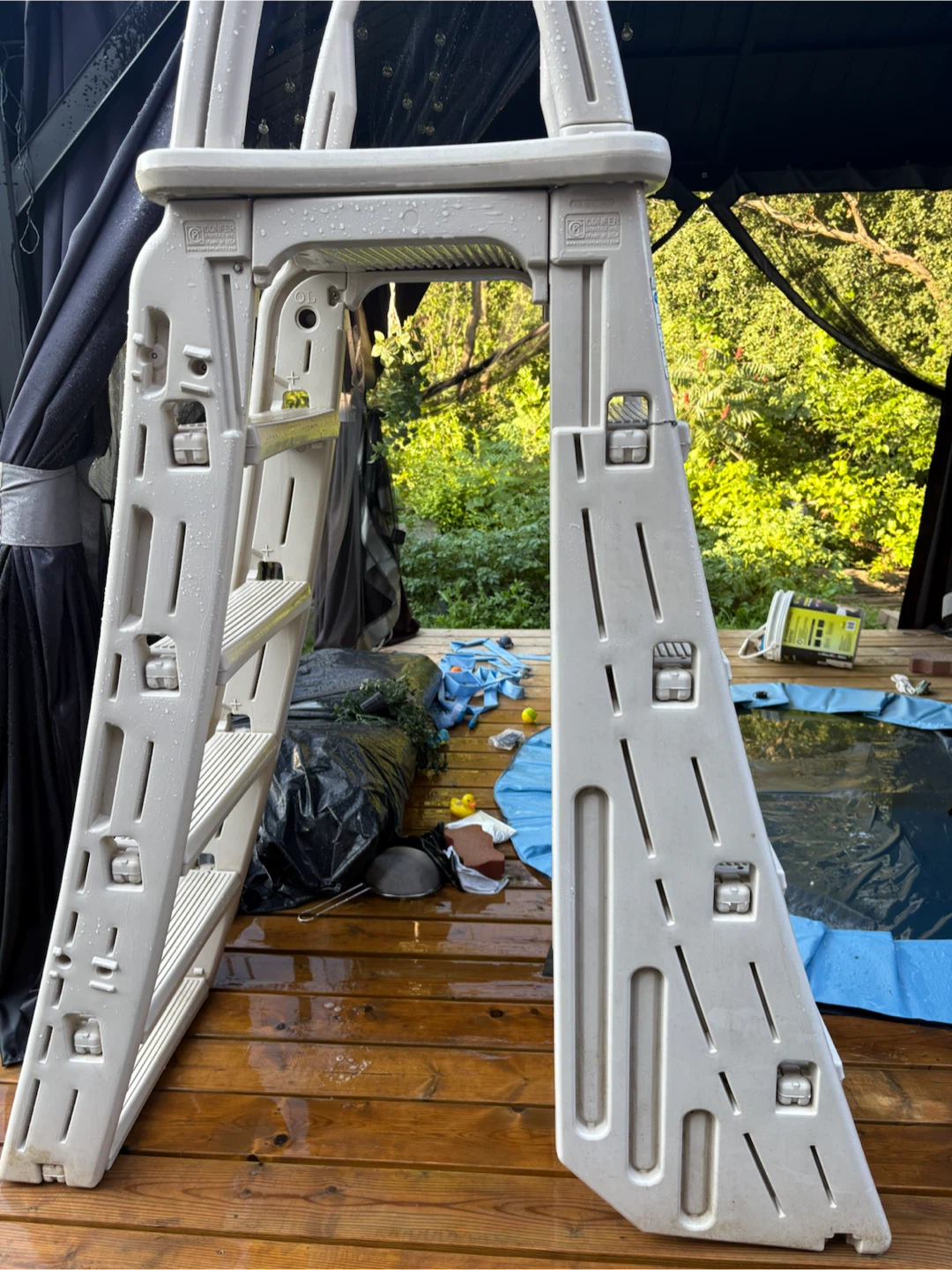 Above Ground Pool Safety Ladder - photo 2