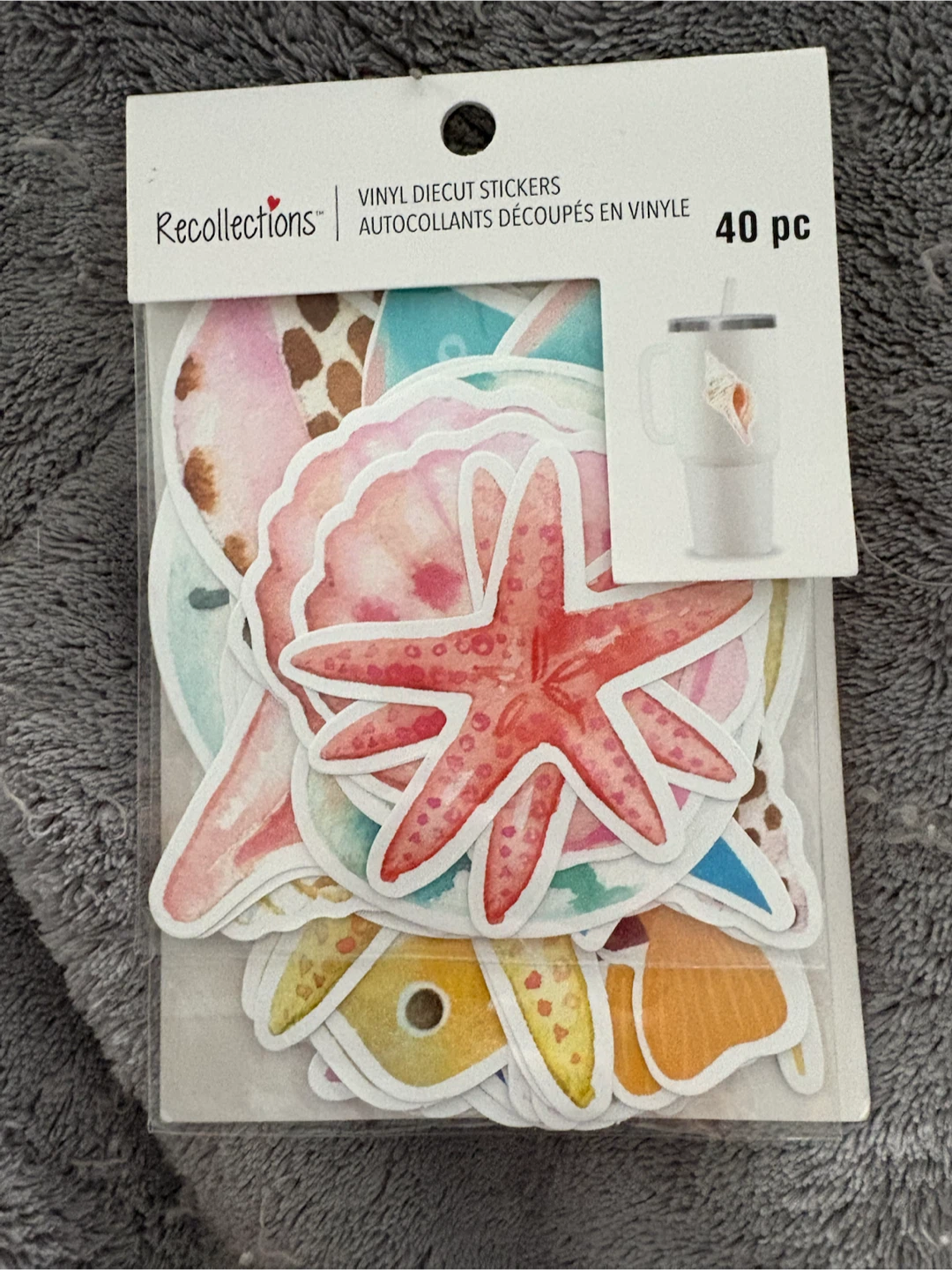 Vinyl Die Cut Stickers - Beach Theme (40 pc)