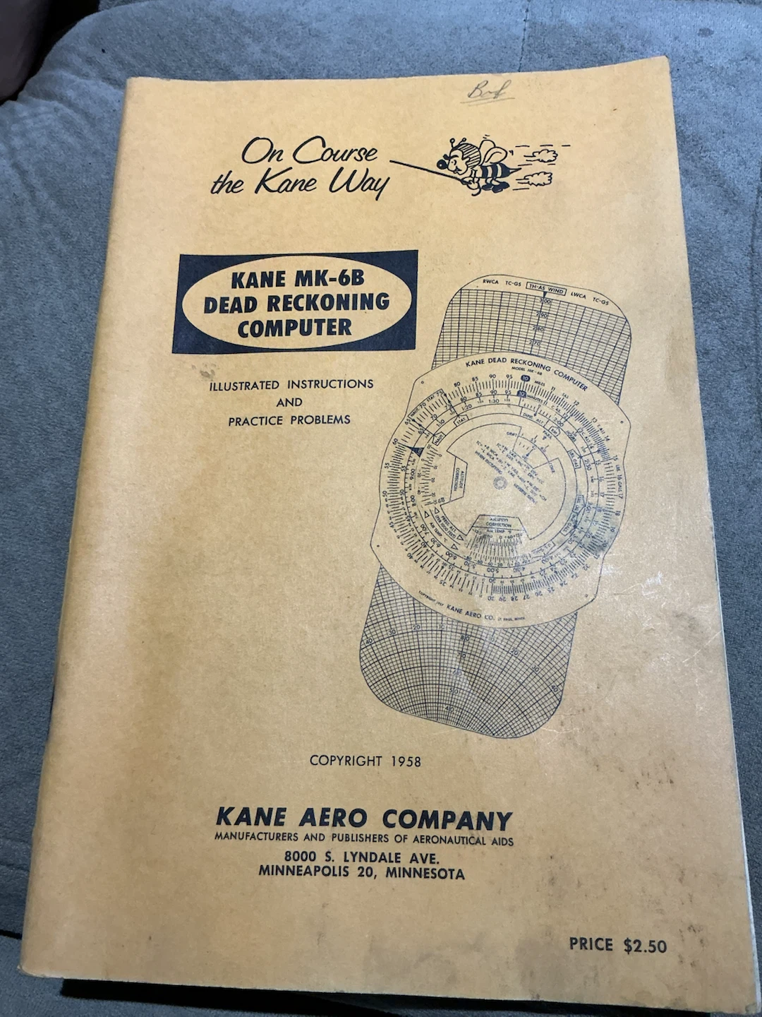 Kane MK-6B Dead Reckoning Computer with Case and Manual - photo 2