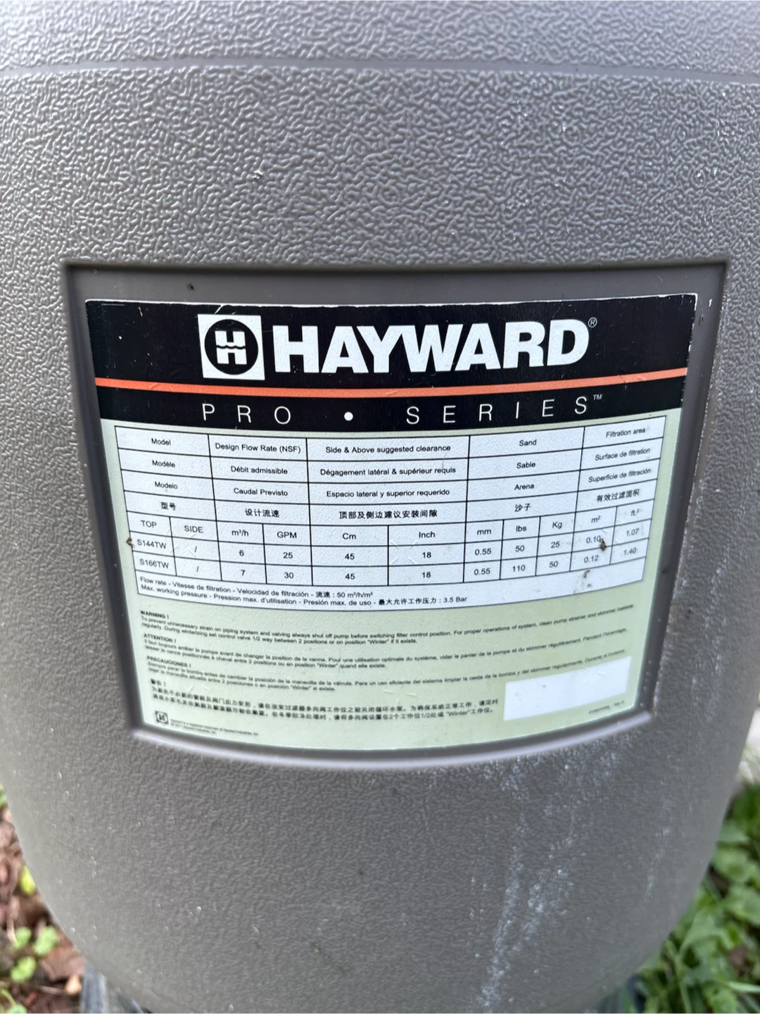 Hayward Pool Sand Filter - photo 2
