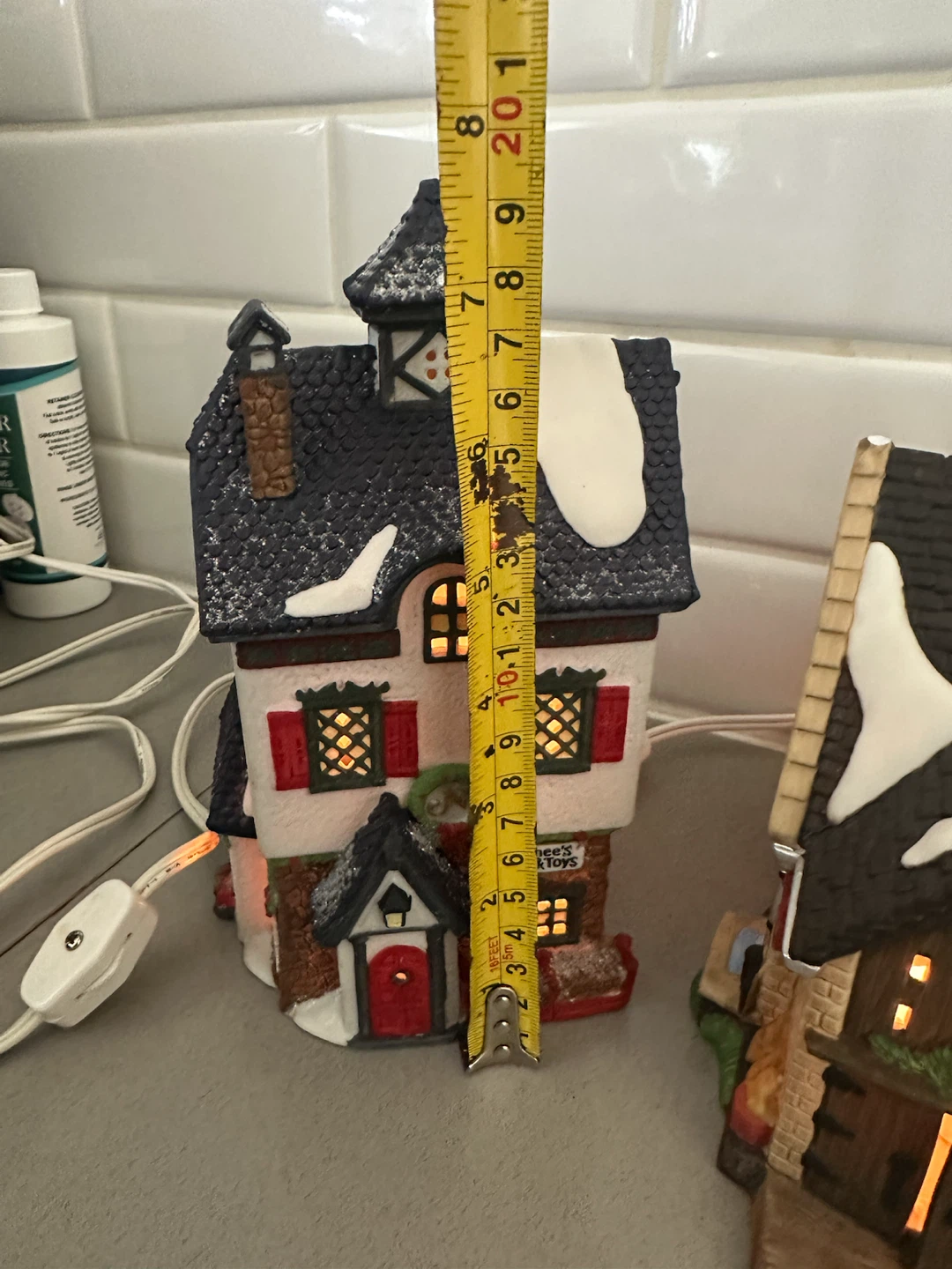 Set of 3 Light-Up Christmas Village Houses - photo 5
