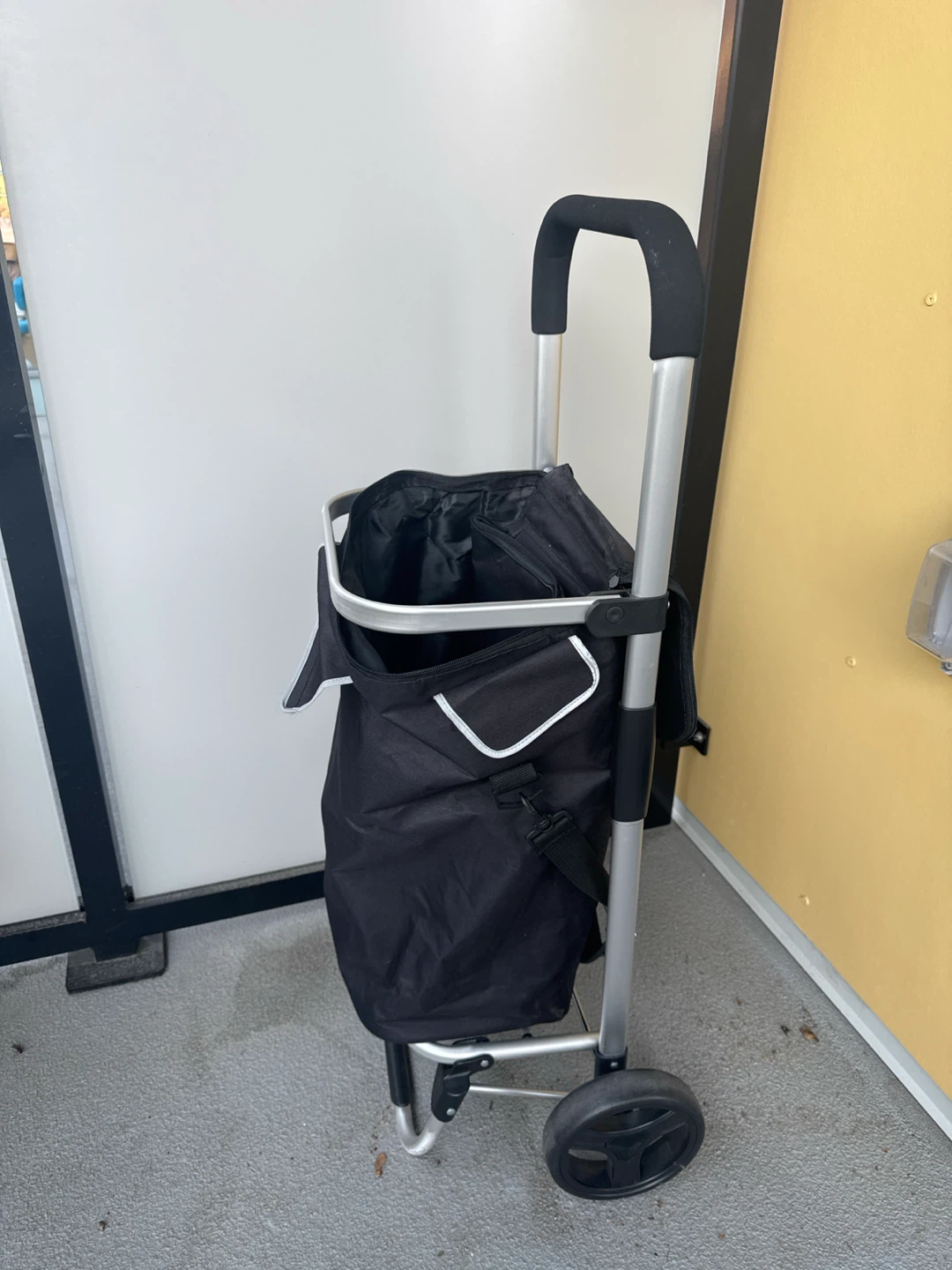 Black Rolling Shopping Cart