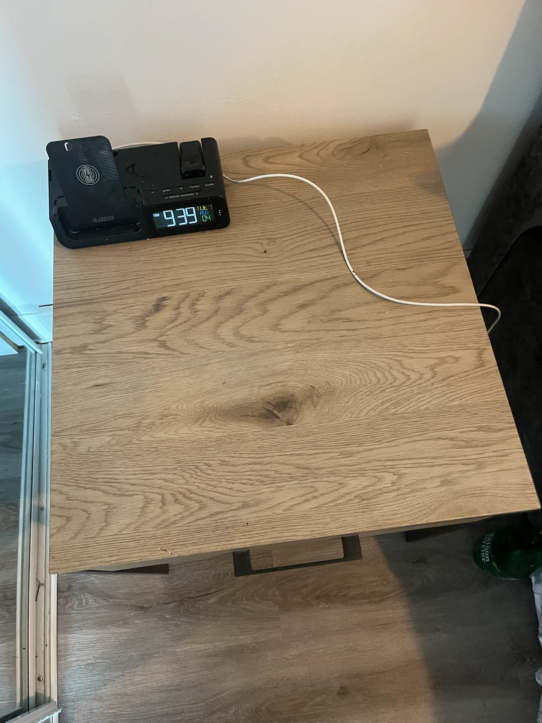 Wooden Nightstand with Drawer - photo 3