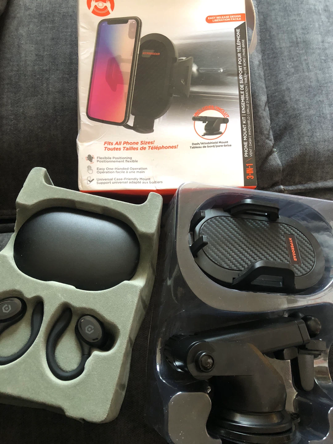 NEW 3-in-1 Phone Mount Kit & Wireless Earbuds