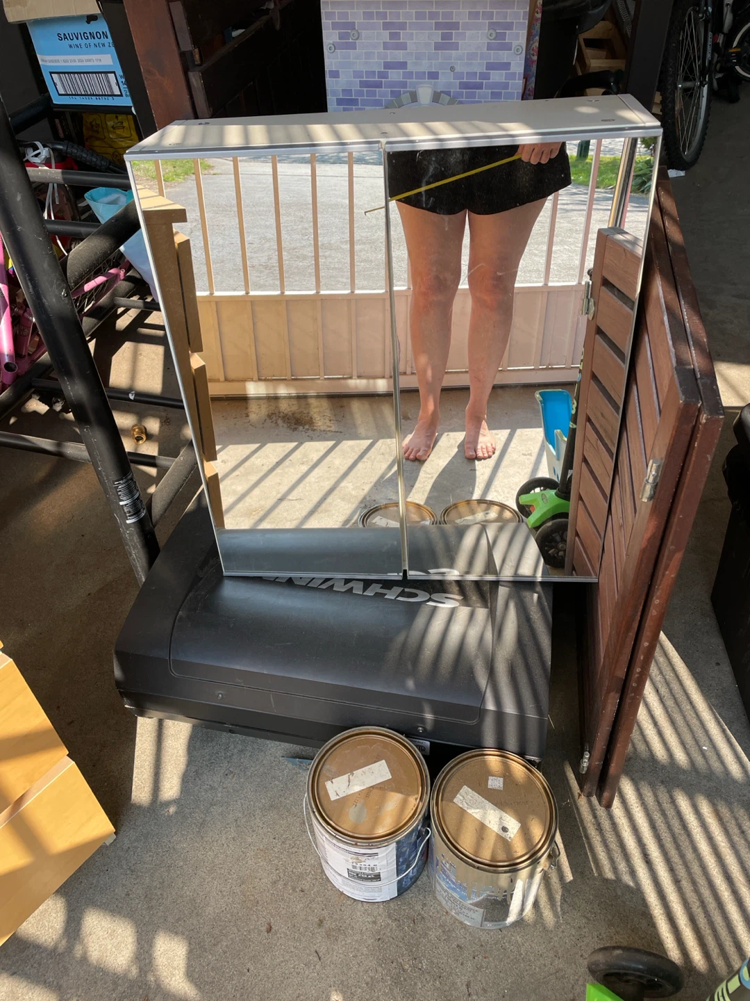 IKEA Lillangen 2 door mirrored bathroom caninet