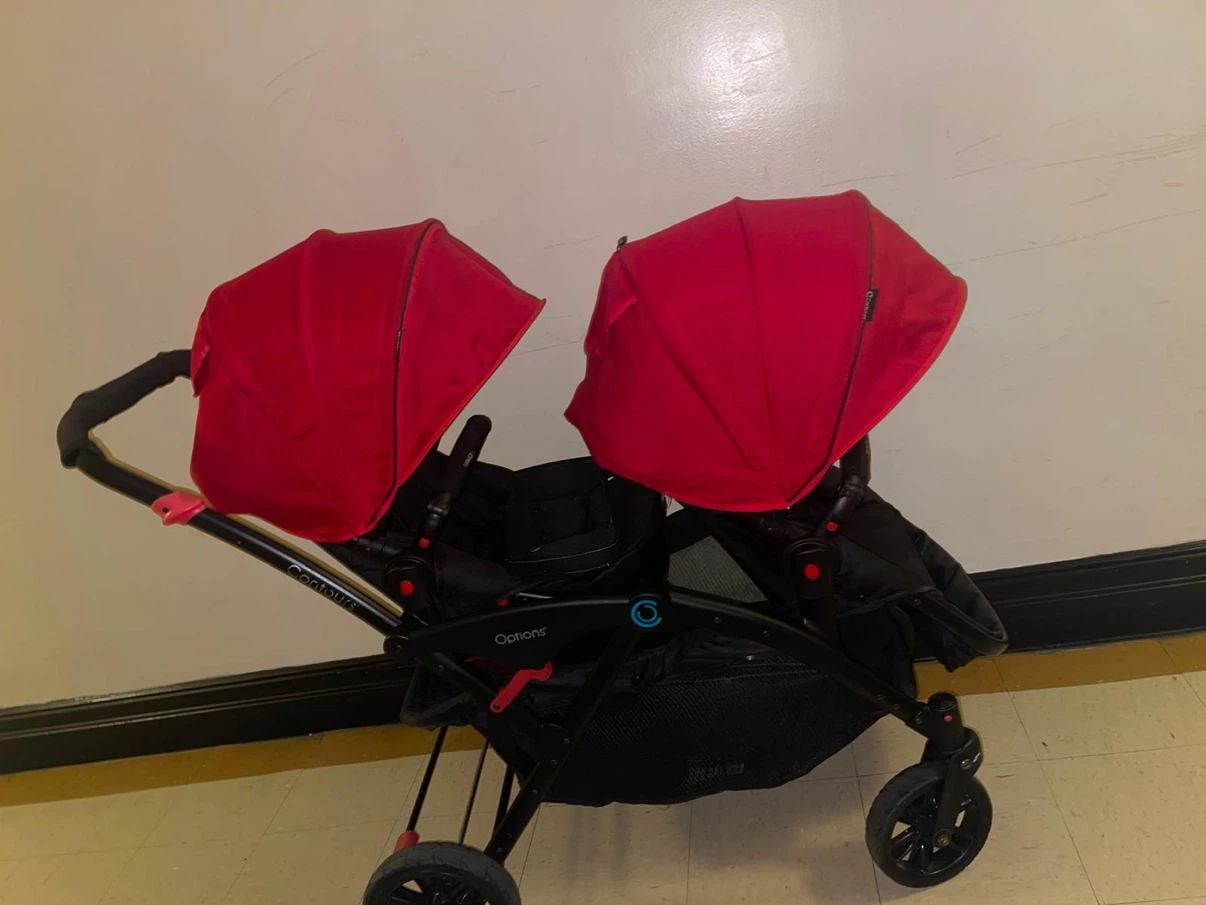 Contours Options Double Stroller - Red