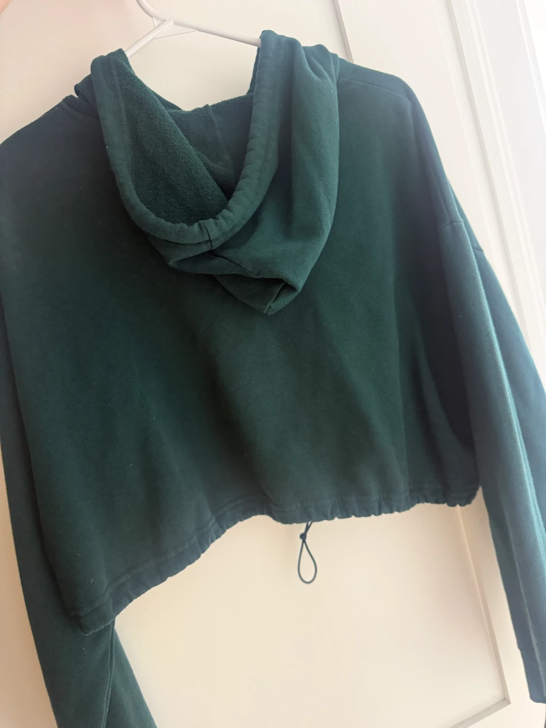 (Size L) Zara Cropped Hoodie - Green - photo 2