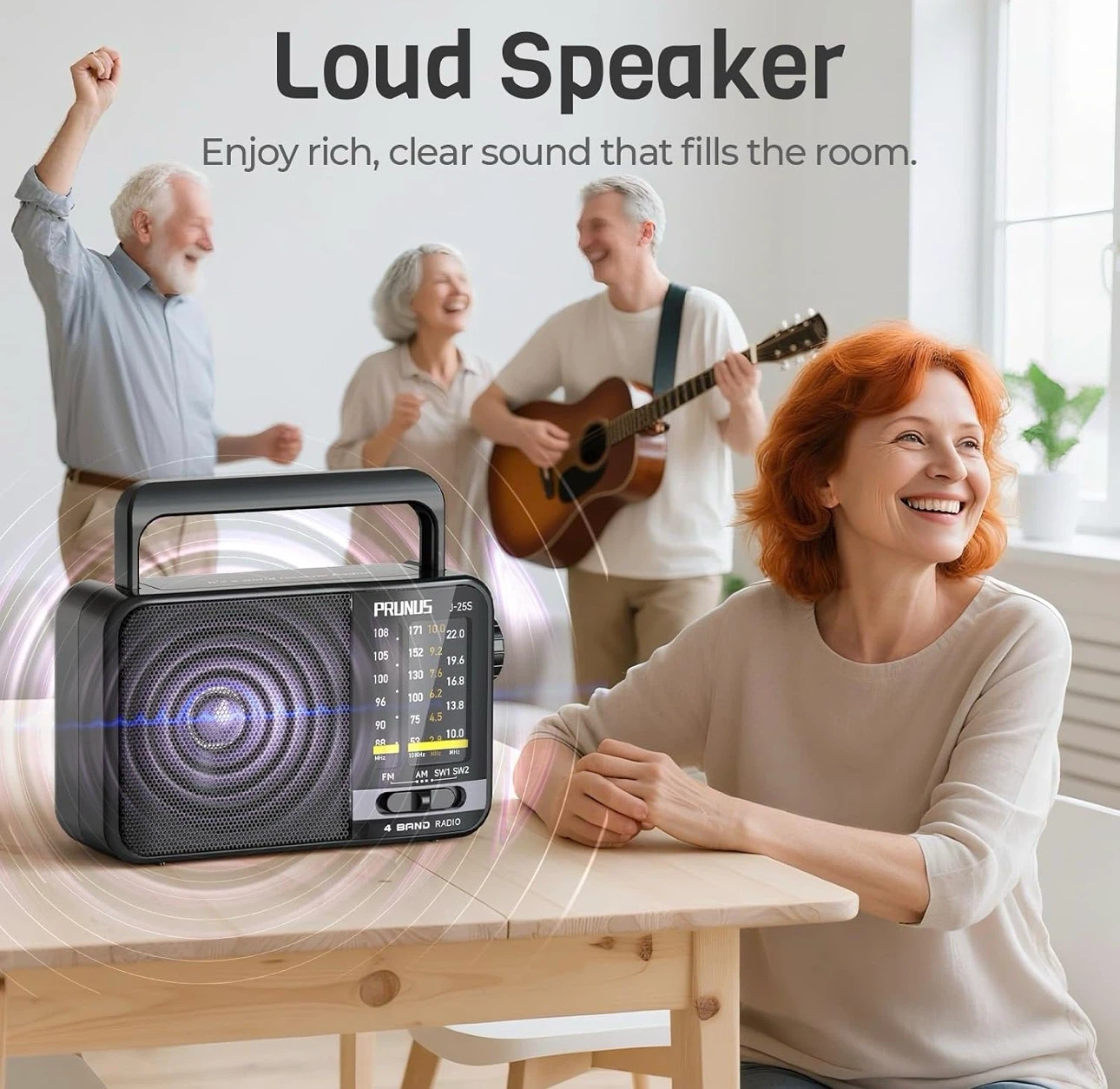 Portable Radio AM FM with Solar, Battery and USB Charging - photo 4