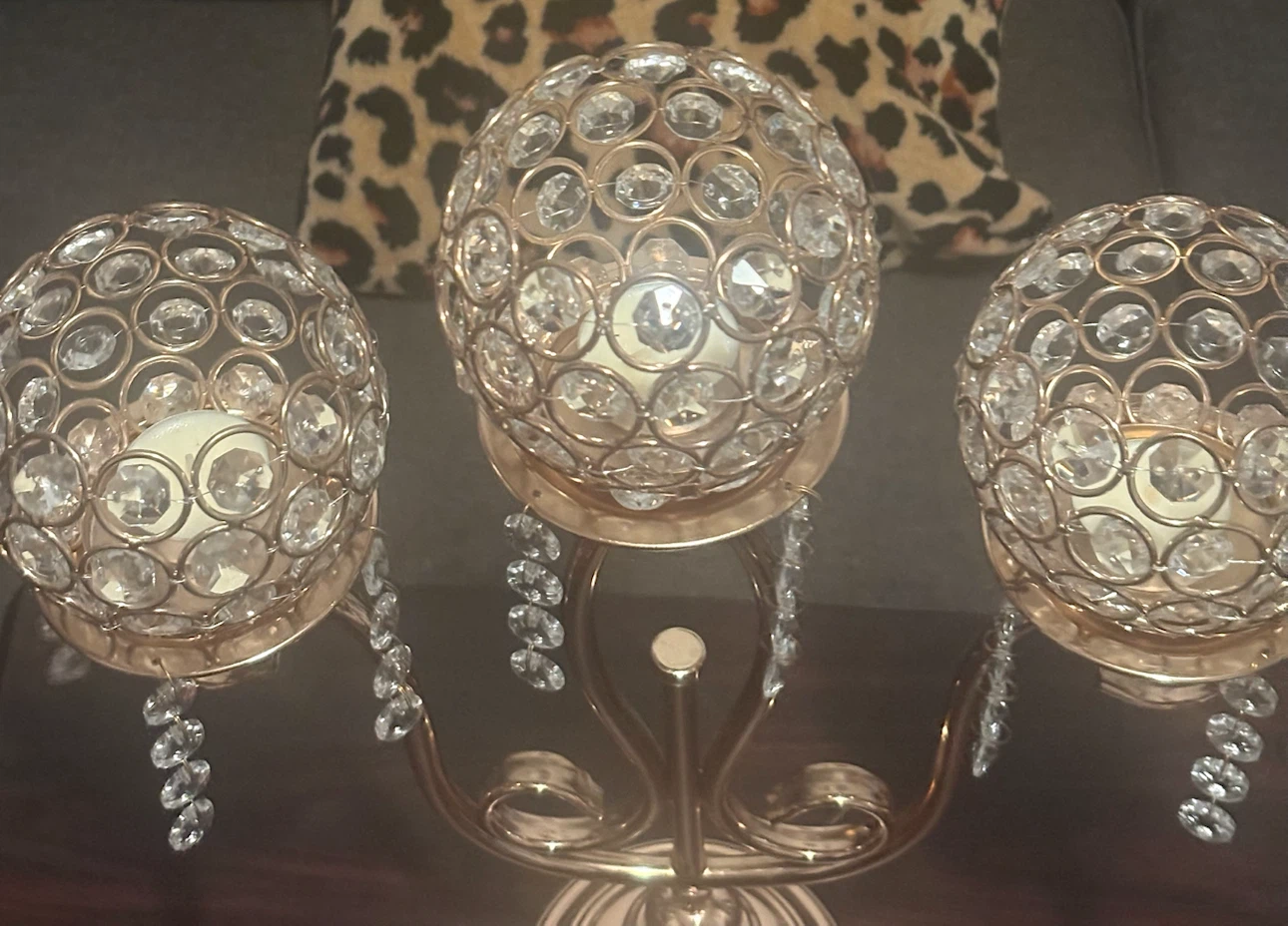Gold Crystal Candelabra - photo 2