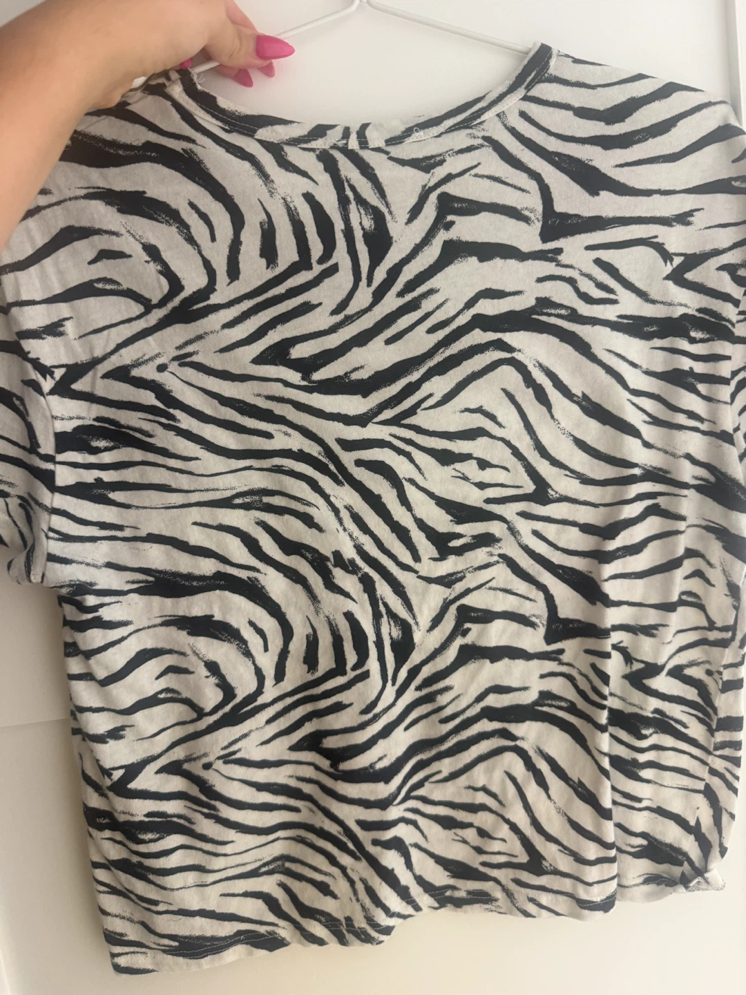 ZARA Zebra Print T-Shirt - Size S - photo 2