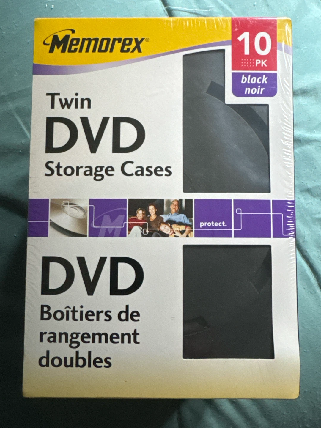 Memorex Twin DVD Storage Cases - Black (10 Pack)