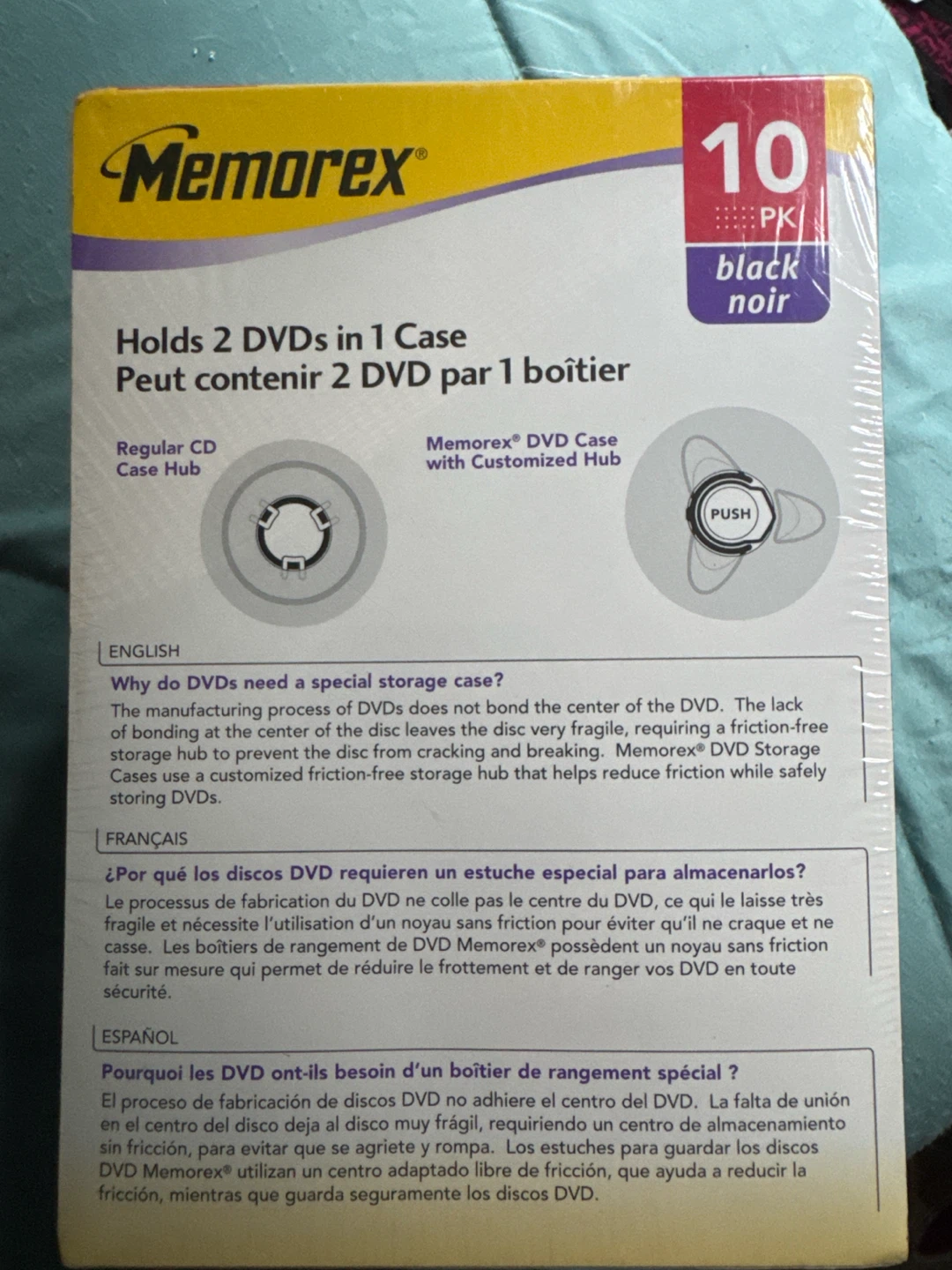 Memorex Twin DVD Storage Cases - Black (10 Pack) - photo 3