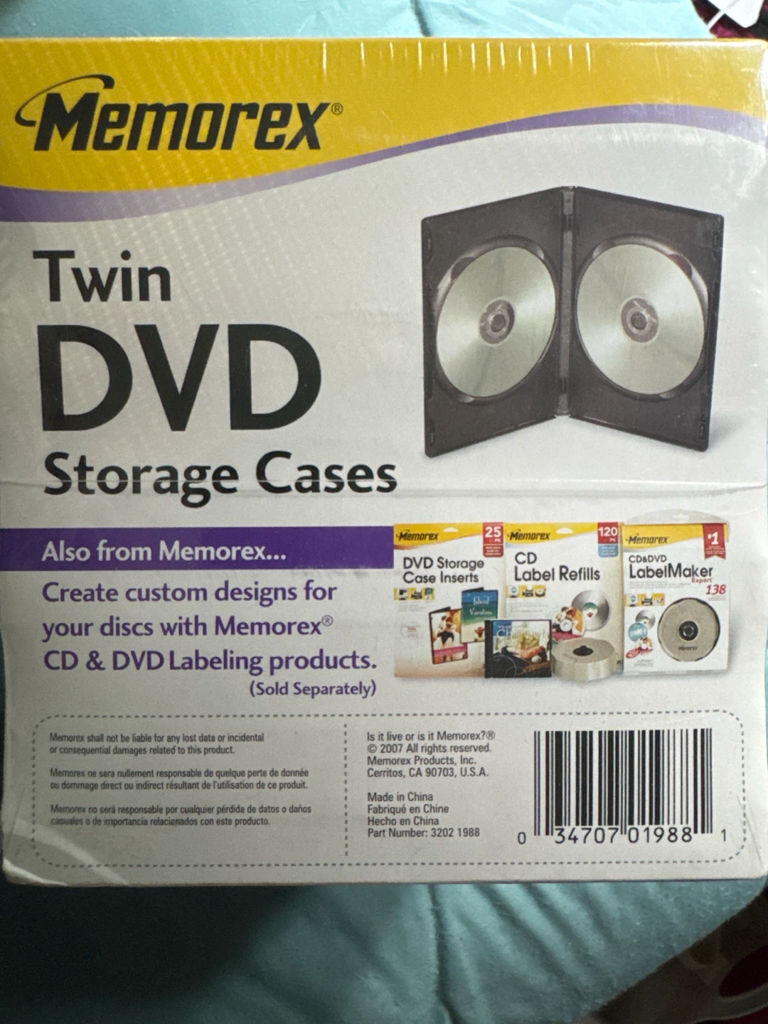 Memorex Twin DVD Storage Cases - Black (10 Pack) - photo 4