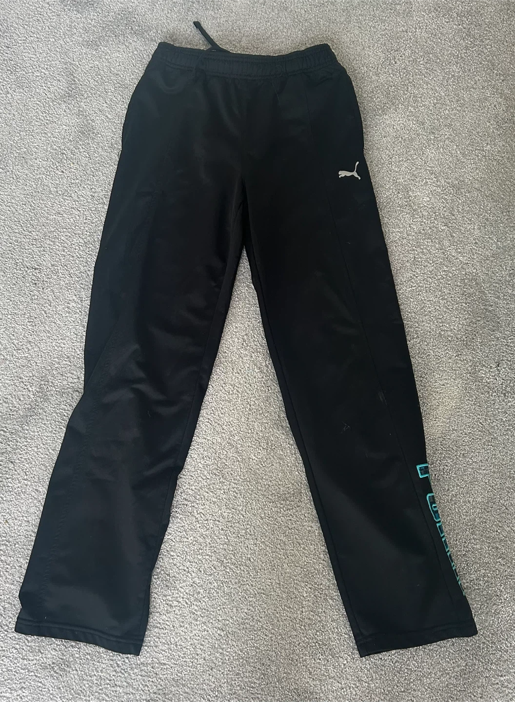 Puma Black Track Pants - Youth Large (L/G)
