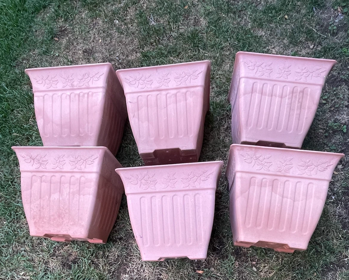 Set of 6 Square Planters