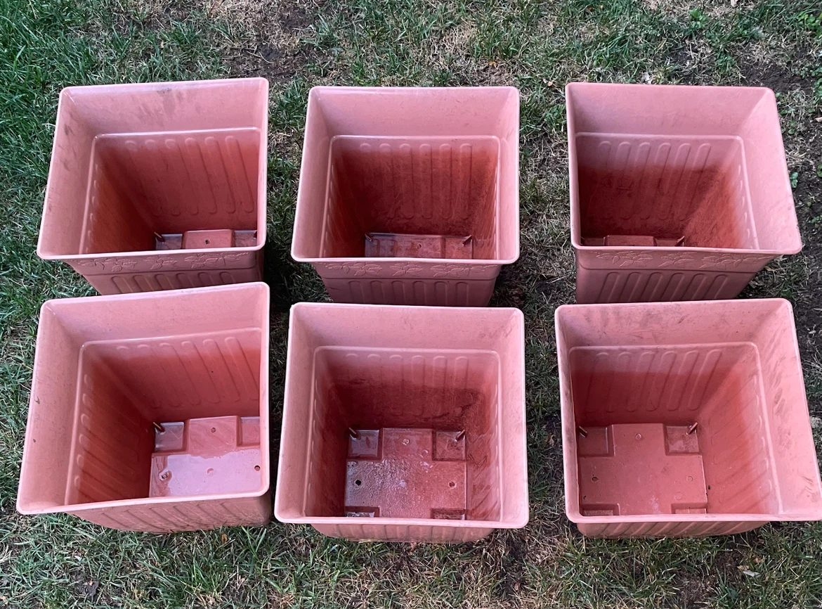 Set of 6 Square Planters - photo 2