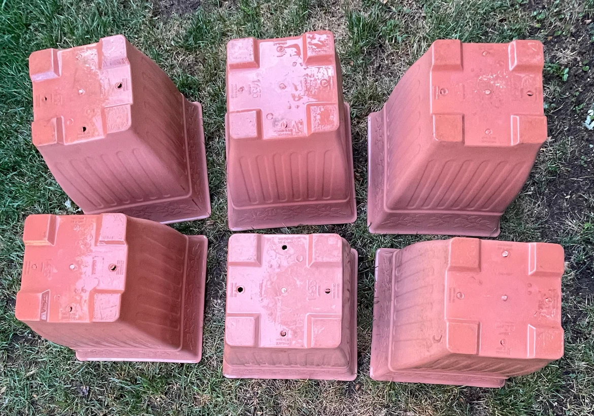 Set of 6 Square Planters - photo 3