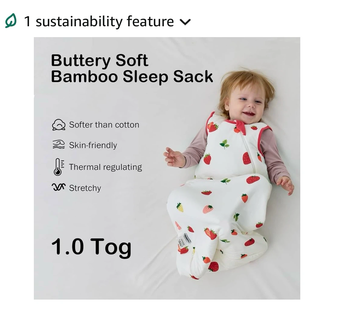 Bubble Panda Buttery Soft Bamboo Sleep Sack 1.0 Tog medium - photo 2