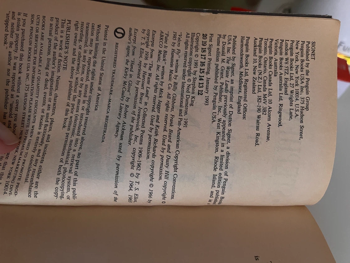 Stephen King book The Dark Tower III ‘The Waste Lands’ - photo 4