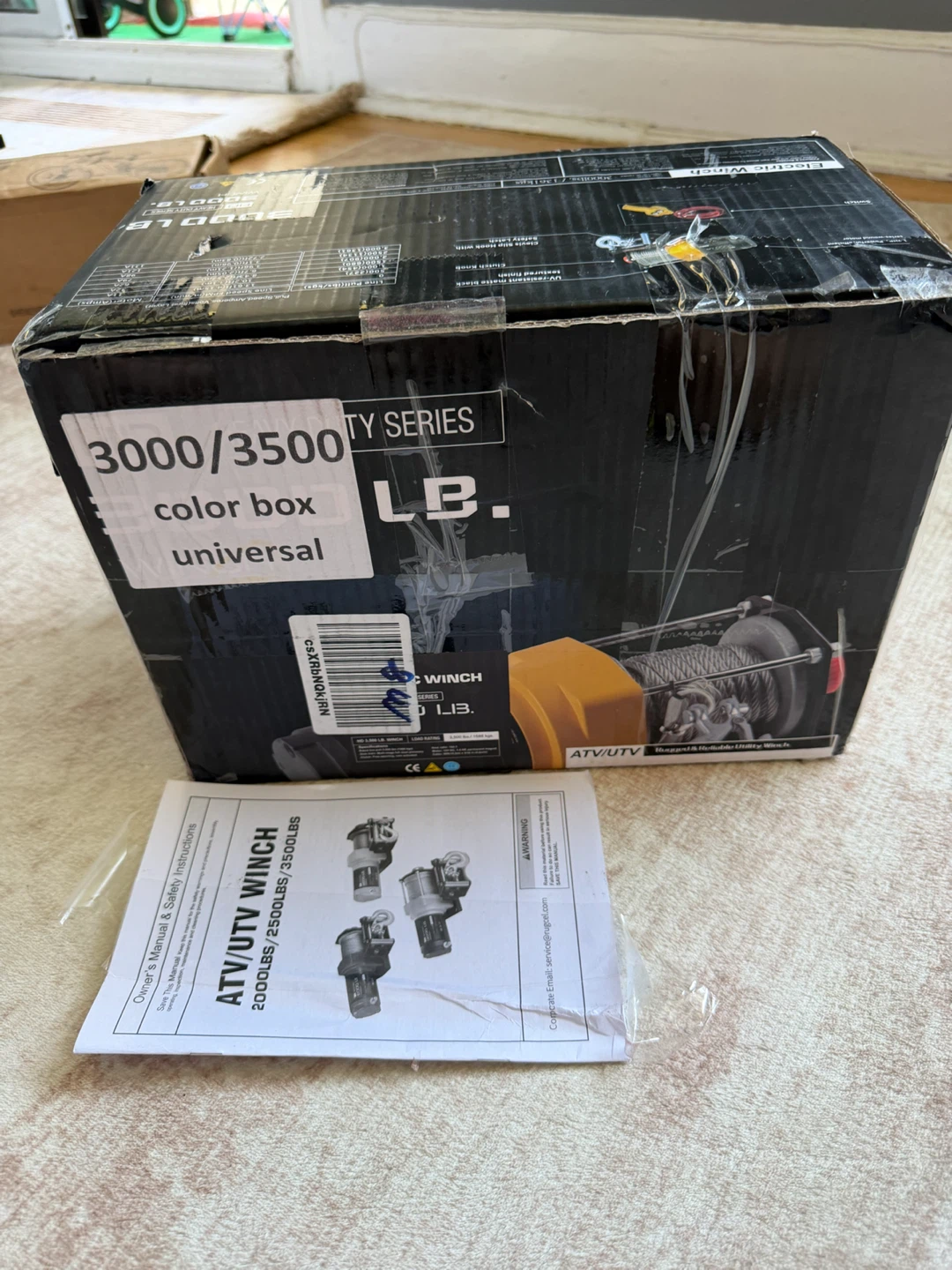 3500 LB Electric ATV/UTV Winch