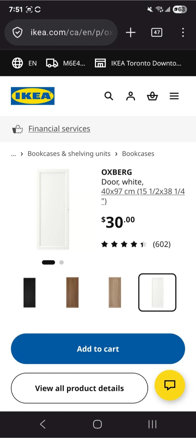 Billy Bookcase with Oxberg Doors - photo 5