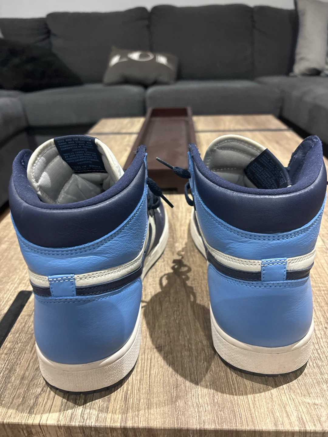 Air Jordan 1 Obsidian Blue worn twice - photo 3